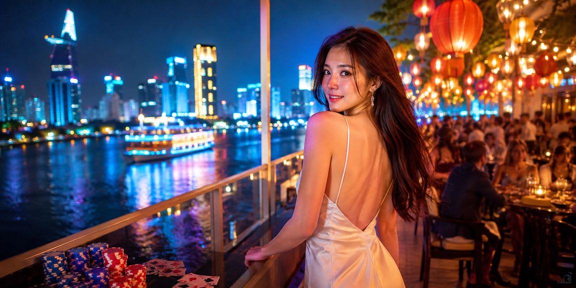 Người chơi thử card game tại chợ đêm TP. Hồ Chí Minh qua điện thoại